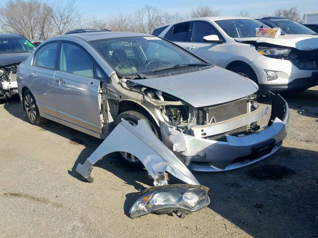 2HGFA1F91BH522834 - 2011 HONDA CIVIC EXL SILVER photo 1