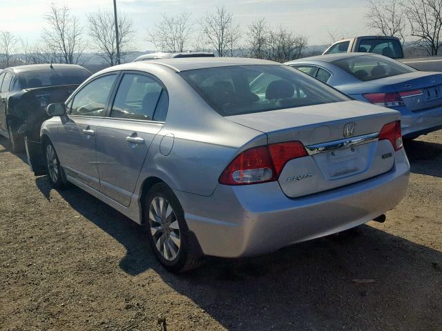 2HGFA1F91BH522834 - 2011 HONDA CIVIC EXL SILVER photo 3