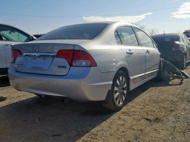 2HGFA1F91BH522834 - 2011 HONDA CIVIC EXL SILVER photo 4