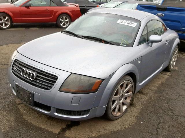 TRUWT28N621024514 - 2002 AUDI TT QUATTRO GRAY photo 2