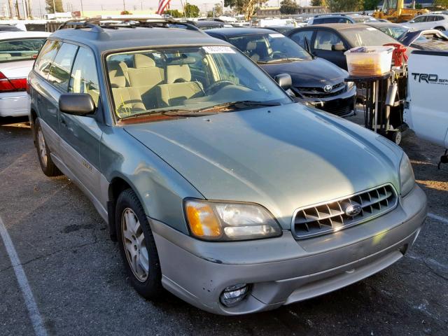 4S3BH675437638589 - 2003 SUBARU LEGACY OUT GREEN photo 1