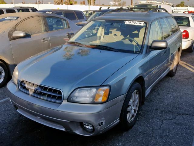 4S3BH675437638589 - 2003 SUBARU LEGACY OUT GREEN photo 2