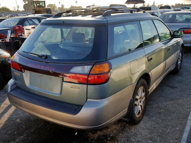 4S3BH675437638589 - 2003 SUBARU LEGACY OUT GREEN photo 4