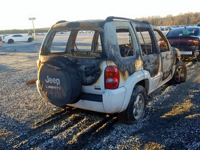 1J4GL58K04W132598 - 2004 JEEP LIBERTY LI WHITE photo 4