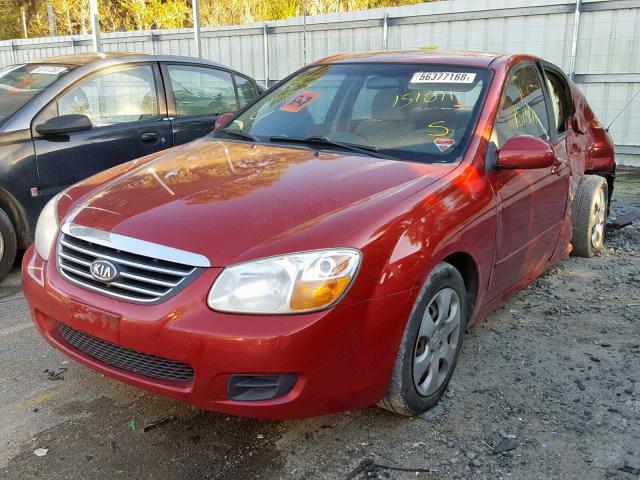 KNAFE121X85547487 - 2008 KIA SPECTRA EX RED photo 2