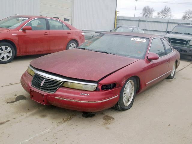 1LNLM91VXRY705110 - 1994 LINCOLN MARK VIII RED photo 2