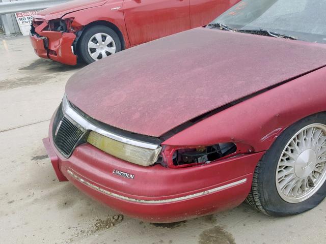 1LNLM91VXRY705110 - 1994 LINCOLN MARK VIII RED photo 9