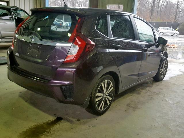 3HGGK5H83FM737930 - 2015 HONDA FIT EX PURPLE photo 4