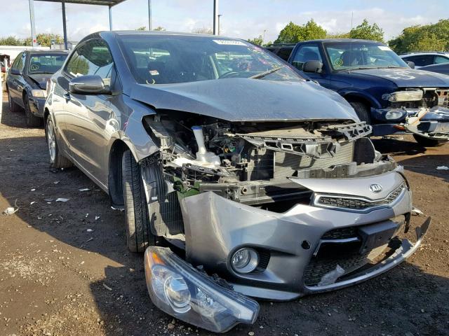 KNAFX6A89E5236943 - 2014 KIA FORTE EX GRAY photo 1