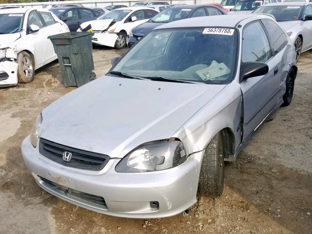 2HGEJ6343TH103628 - 1996 HONDA CIVIC DX SILVER photo 2