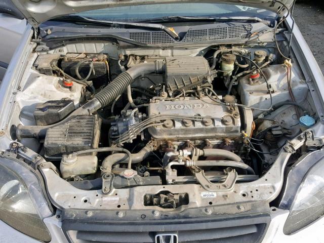 2HGEJ6343TH103628 - 1996 HONDA CIVIC DX SILVER photo 7