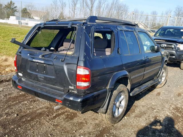 JN8DR09Y73W812580 - 2003 NISSAN PATHFINDER BLACK photo 4