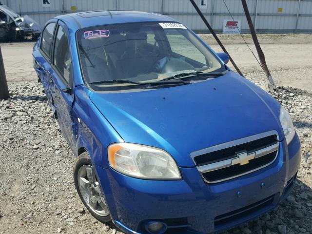 KL1TG56677B099343 - 2007 CHEVROLET AVEO LT BLUE photo 1