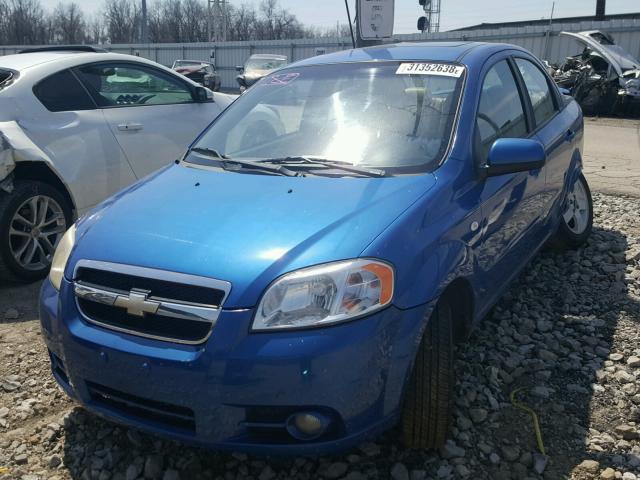 KL1TG56677B099343 - 2007 CHEVROLET AVEO LT BLUE photo 2