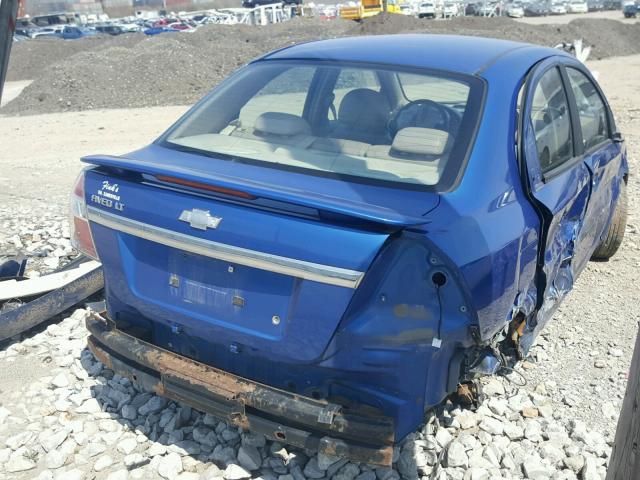 KL1TG56677B099343 - 2007 CHEVROLET AVEO LT BLUE photo 4