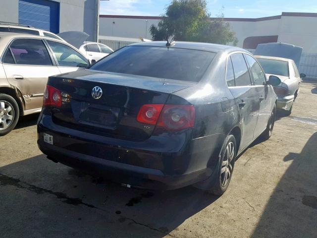 3VWST71K06M624781 - 2006 VOLKSWAGEN JETTA TDI BLACK photo 4