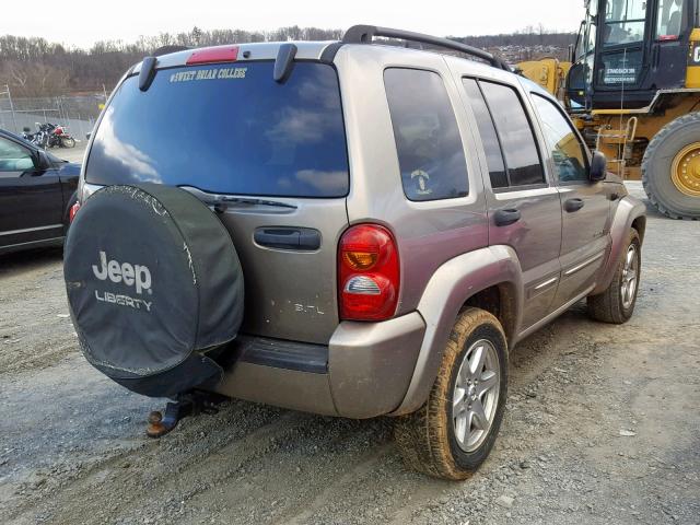 1J8GL58K33W701957 - 2003 JEEP LIBERTY LI GOLD photo 4