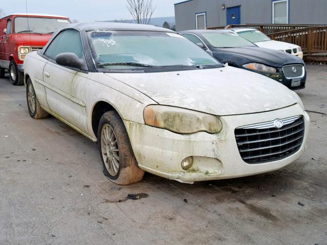 1C3EL55R74N321712 - 2004 CHRYSLER SEBRING LX WHITE photo 1