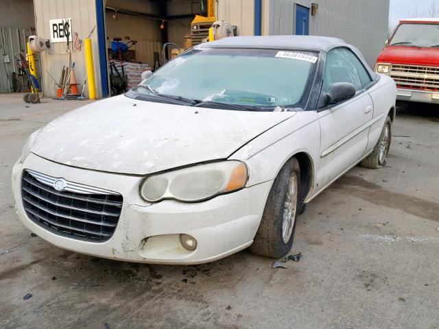 1C3EL55R74N321712 - 2004 CHRYSLER SEBRING LX WHITE photo 2