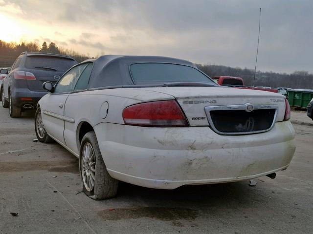 1C3EL55R74N321712 - 2004 CHRYSLER SEBRING LX WHITE photo 3