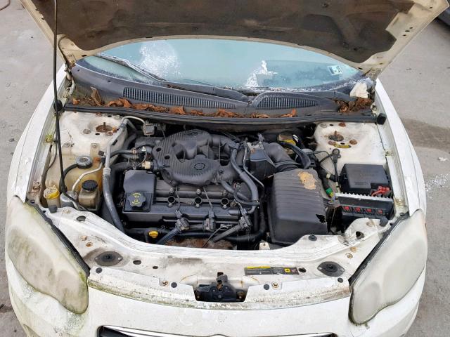 1C3EL55R74N321712 - 2004 CHRYSLER SEBRING LX WHITE photo 7