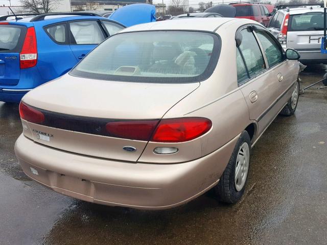 1FAFP10P3WW138071 - 1998 FORD ESCORT LX BEIGE photo 4