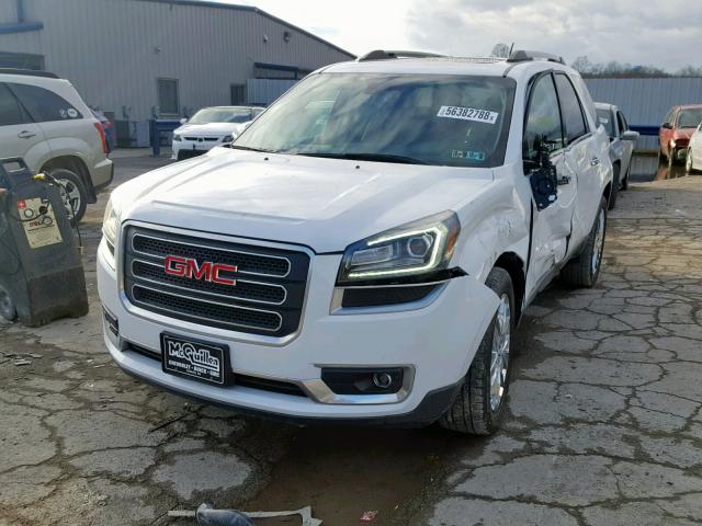 1GKKVSKD0HJ247406 - 2017 GMC ACADIA LIM WHITE photo 2