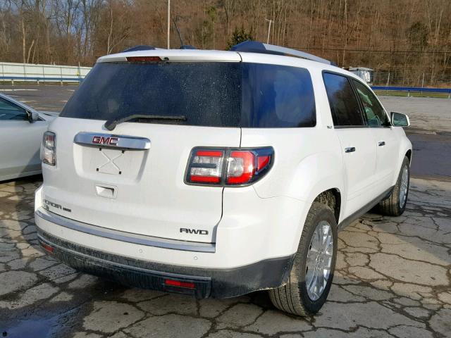 1GKKVSKD0HJ247406 - 2017 GMC ACADIA LIM WHITE photo 4