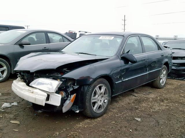 1YVGF22D615250284 - 2001 MAZDA 626 ES BLACK photo 2