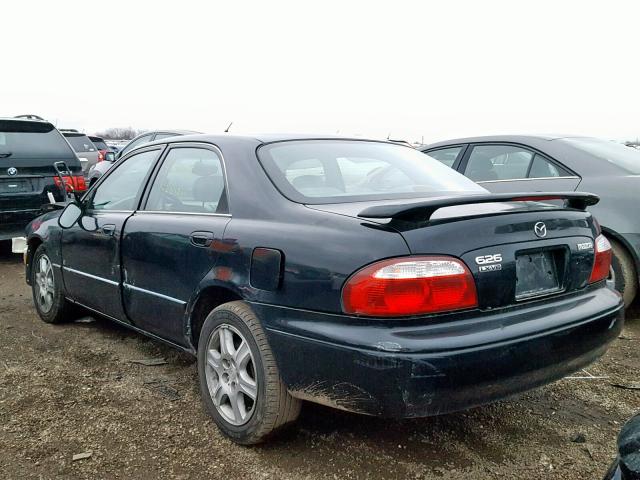 1YVGF22D615250284 - 2001 MAZDA 626 ES BLACK photo 3