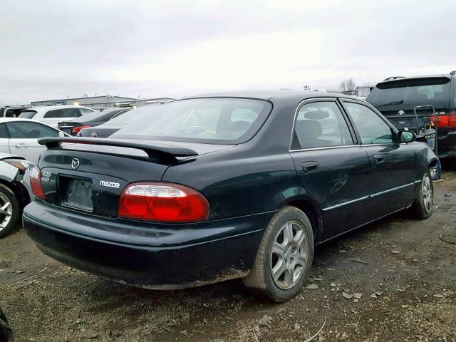 1YVGF22D615250284 - 2001 MAZDA 626 ES BLACK photo 4