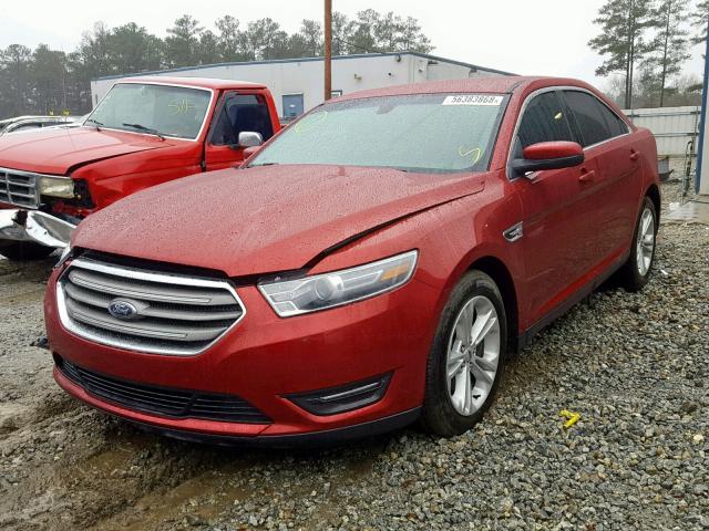 1FAHP2E87HG144579 - 2017 FORD TAURUS SEL RED photo 2