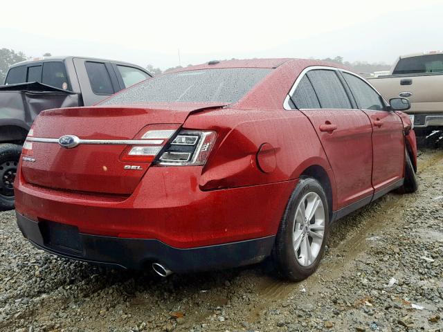 1FAHP2E87HG144579 - 2017 FORD TAURUS SEL RED photo 4