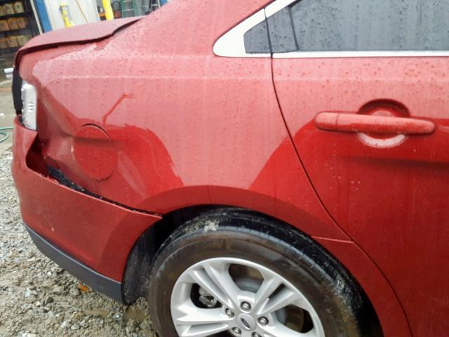 1FAHP2E87HG144579 - 2017 FORD TAURUS SEL RED photo 9