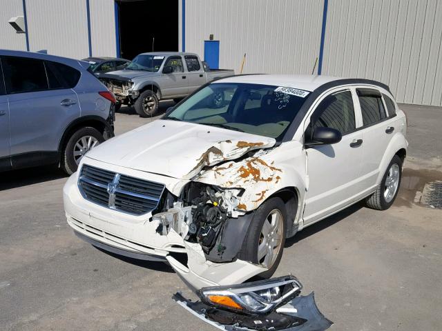 1B3HB48B88D502299 - 2008 DODGE CALIBER SX WHITE photo 2