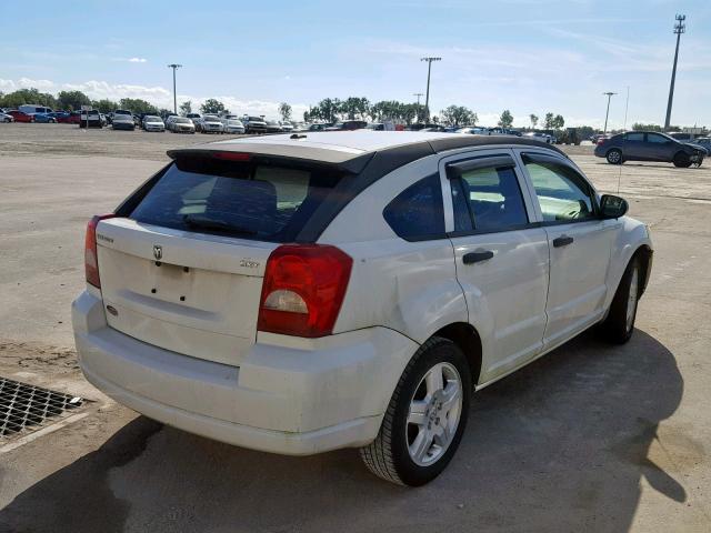 1B3HB48B88D502299 - 2008 DODGE CALIBER SX WHITE photo 4