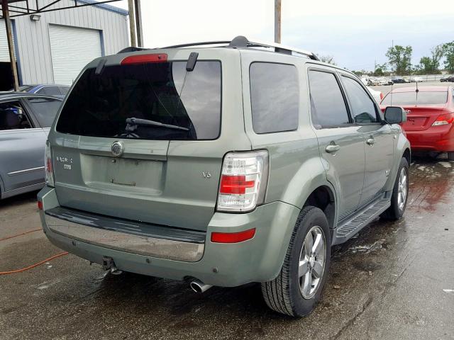 4M2CU871X8KJ42929 - 2008 MERCURY MARINER PR GREEN photo 4