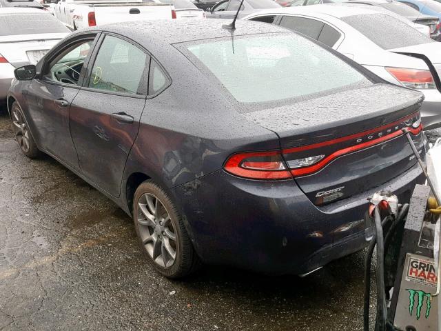 1C3CDFBA0DD295310 - 2013 DODGE DART SXT BLUE photo 3