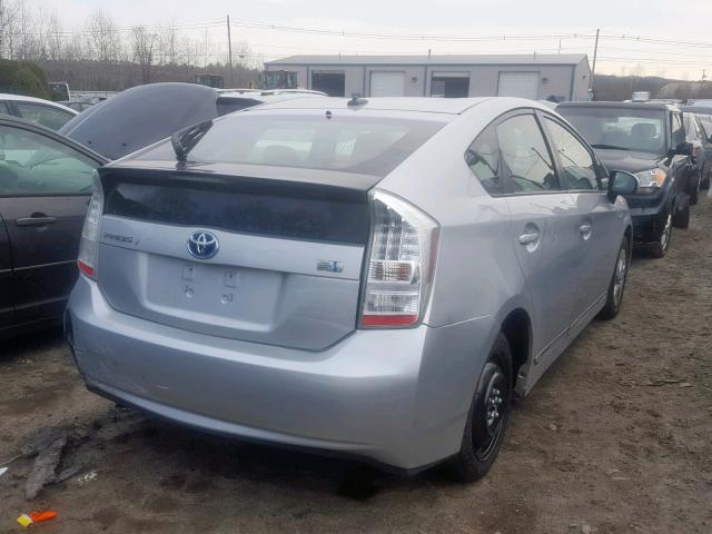 JTDKN3DU5A0151913 - 2010 TOYOTA PRIUS SILVER photo 4