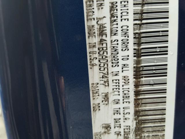 1J4NF4FB5AD557477 - 2010 JEEP COMPASS SP 蓝色 照片 10