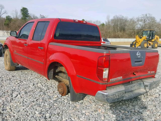 1N6AD0EV9AC424559 - 2010 NISSAN FRONTIER C RED photo 3