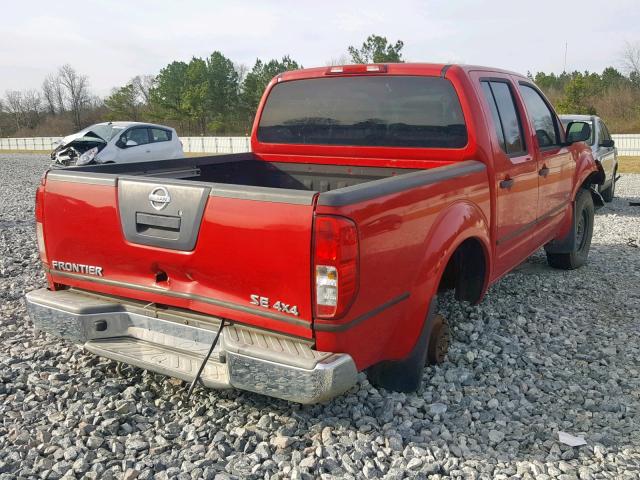 1N6AD0EV9AC424559 - 2010 NISSAN FRONTIER C RED photo 4