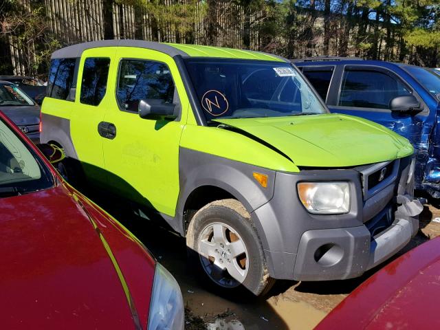 5J6YH28684L035139 - 2004 HONDA ELEMENT EX GREEN photo 1