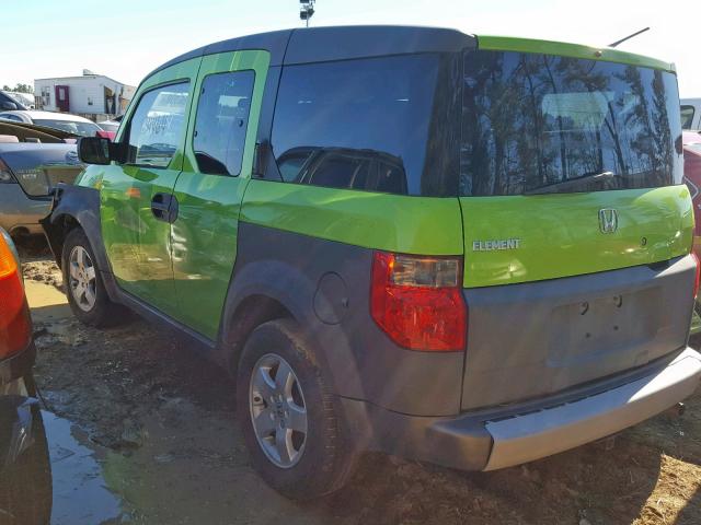 5J6YH28684L035139 - 2004 HONDA ELEMENT EX GREEN photo 3