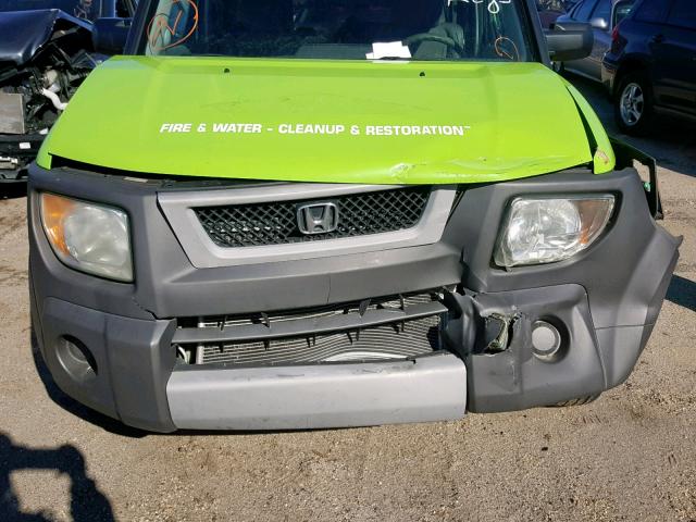 5J6YH28684L035139 - 2004 HONDA ELEMENT EX GREEN photo 9