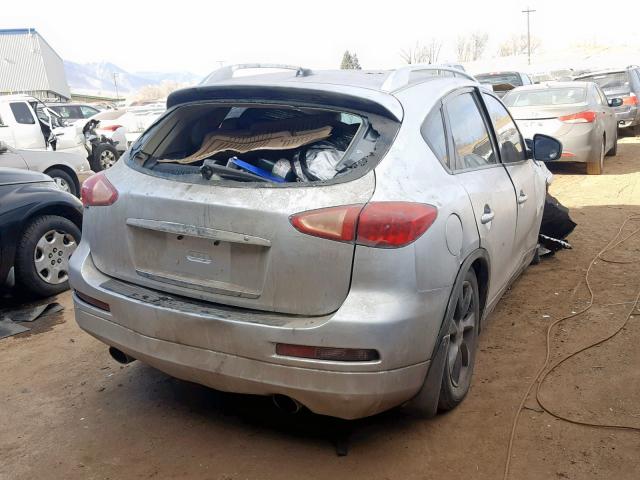 JNKAJ09F29M950549 - 2009 INFINITI EX35 BASE SILVER photo 4