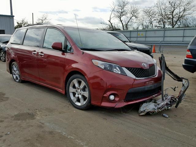 5TDXK3DC4DS334405 - 2013 TOYOTA SIENNA SPO RED photo 1