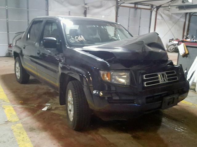 2HJYK16437H547097 - 2007 HONDA RIDGELINE BLACK photo 1