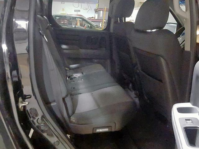 2HJYK16437H547097 - 2007 HONDA RIDGELINE BLACK photo 6