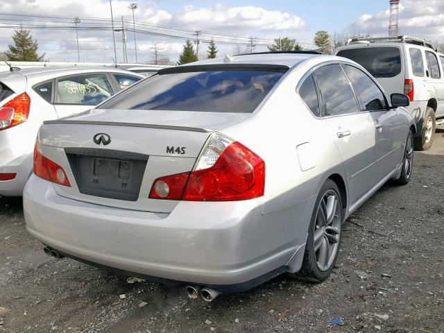 JNKBY01E36M208661 - 2006 INFINITI M45 BASE SILVER photo 4